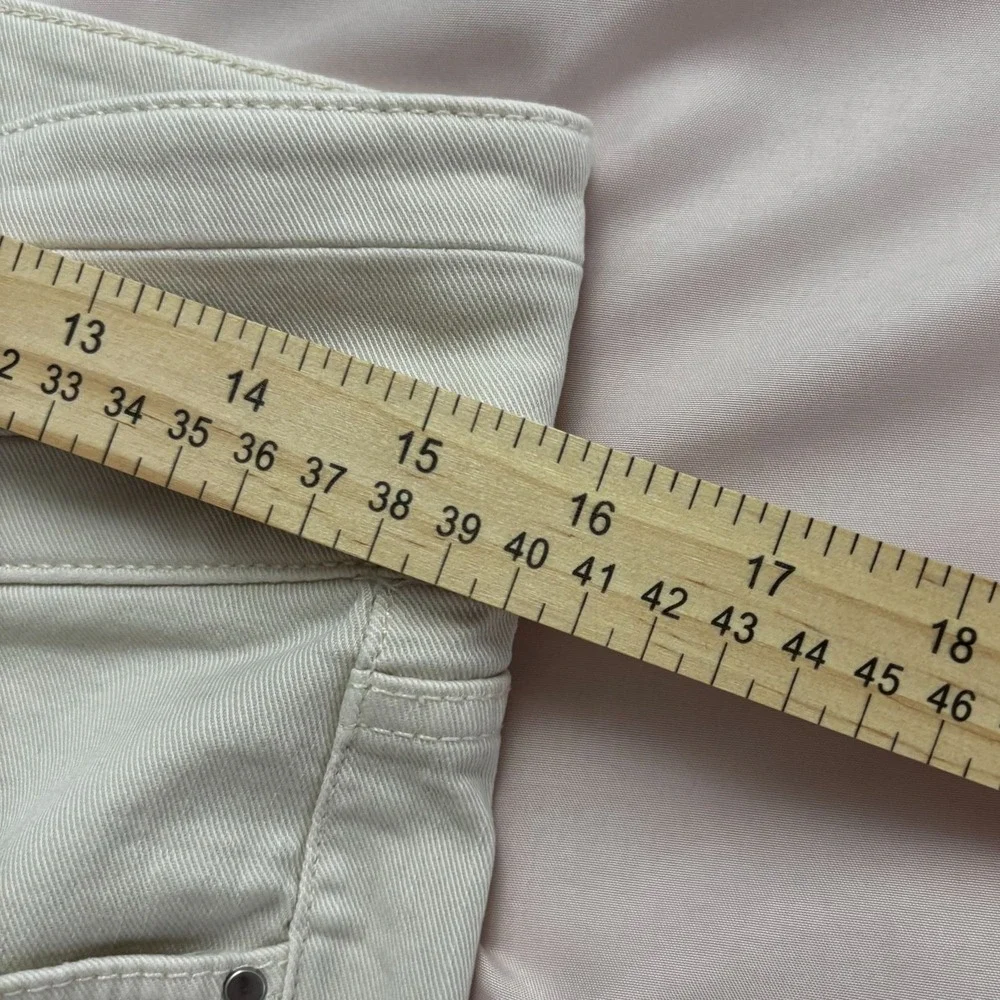 Ann Taylor Skinny Ivory High Rise Jean‎ Chic Clean Lined Sculpting Stretch 12P - Picture 5 of 8